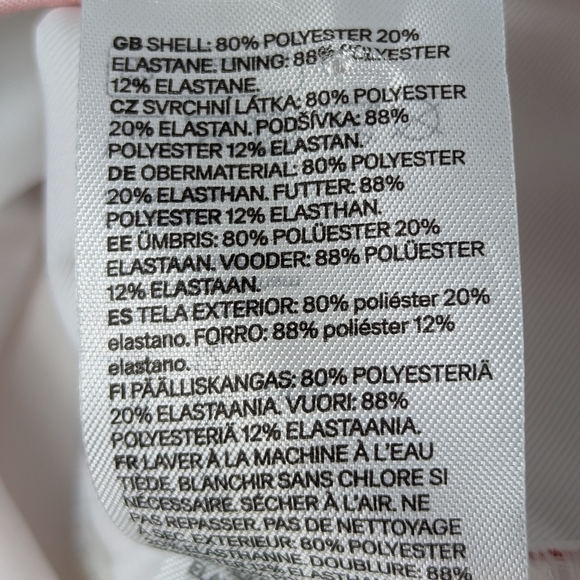 H & M stripe swim suit sz 12 NEW - Picture 3 of 9